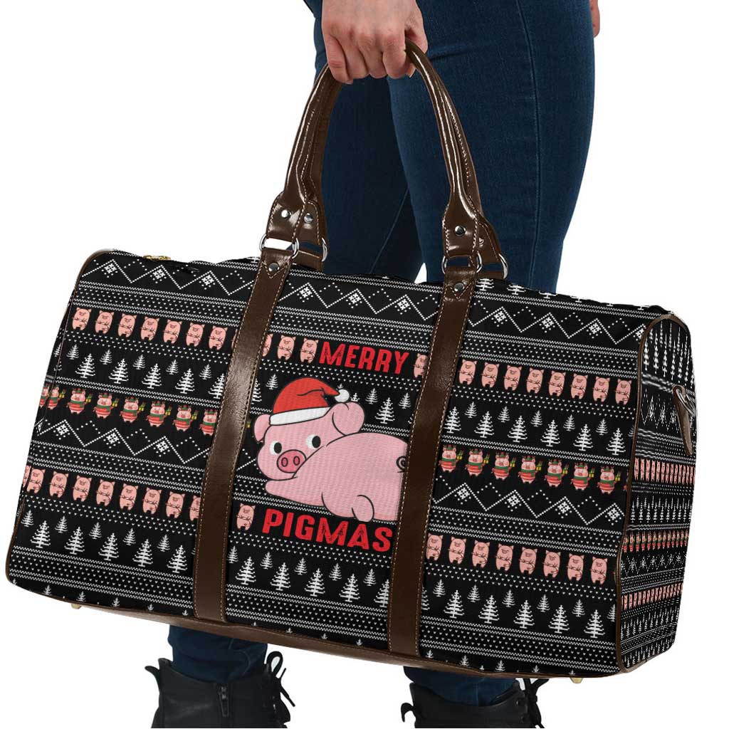 Merry Pigmas Christmas Travel Bag Xmas Holiday Patterns - Wonder Print Shop