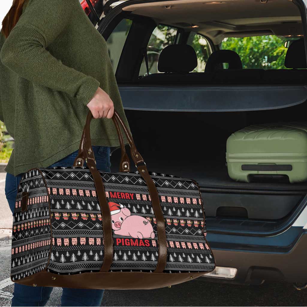 Merry Pigmas Christmas Travel Bag Xmas Holiday Patterns - Wonder Print Shop