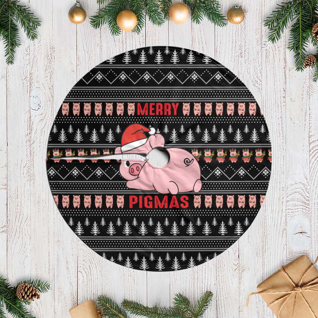 Merry Pigmas Christmas Tree Skirt Xmas Holiday Patterns - Wonder Print Shop