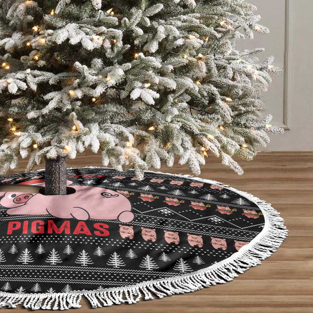 Merry Pigmas Christmas Tree Skirt Xmas Holiday Patterns - Wonder Print Shop