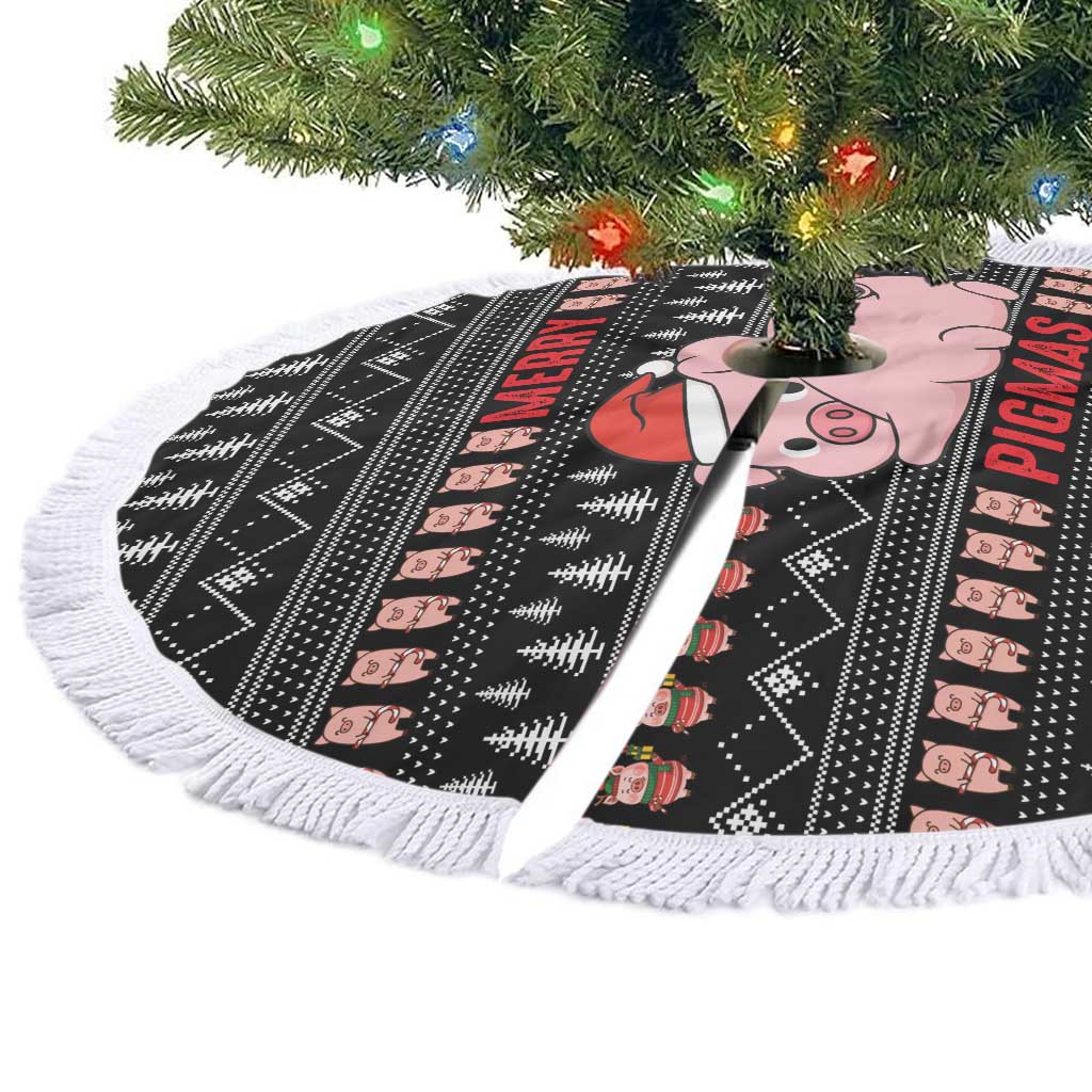 Merry Pigmas Christmas Tree Skirt Xmas Holiday Patterns - Wonder Print Shop
