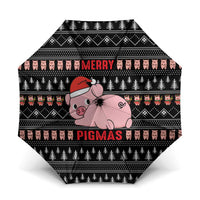 Merry Pigmas Christmas Umbrella Xmas Holiday Patterns - Wonder Print Shop