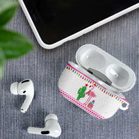 Pink Flamingo Christmas AirPods Case Xmas Holiday Patterns - Wonder Print Shop