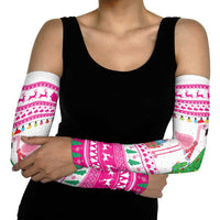 Pink Flamingo Christmas Arm Sleeves Xmas Holiday Patterns - Wonder Print Shop