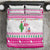 Pink Flamingo Christmas Bedding Set Xmas Holiday Patterns - Wonder Print Shop