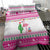 Pink Flamingo Christmas Bedding Set Xmas Holiday Patterns - Wonder Print Shop
