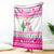 Pink Flamingo Christmas Blanket Xmas Holiday Patterns - Wonder Print Shop