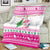 Pink Flamingo Christmas Blanket Xmas Holiday Patterns - Wonder Print Shop
