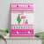 Pink Flamingo Christmas Canvas Wall Art Xmas Holiday Patterns - Wonder Print Shop