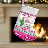 Pink Flamingo Christmas Stocking Xmas Holiday Patterns - Wonder Print Shop