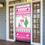 Pink Flamingo Christmas Door Cover Xmas Holiday Patterns - Wonder Print Shop