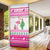 Pink Flamingo Christmas Door Cover Xmas Holiday Patterns - Wonder Print Shop