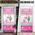Pink Flamingo Christmas Door Cover Xmas Holiday Patterns - Wonder Print Shop