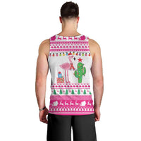 Pink Flamingo Christmas Men Tank Top Xmas Holiday Patterns - Wonder Print Shop