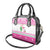 Pink Flamingo Christmas Shoulder Handbag Xmas Holiday Patterns - Wonder Print Shop