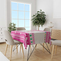 Pink Flamingo Christmas Tablecloth Xmas Holiday Patterns - Wonder Print Shop
