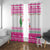 Pink Flamingo Christmas Window Curtain Xmas Holiday Patterns - Wonder Print Shop