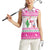 Pink Flamingo Christmas Women Sleeveless Polo Shirt Xmas Holiday Patterns - Wonder Print Shop