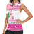 Pink Flamingo Christmas Women Sleeveless Polo Shirt Xmas Holiday Patterns - Wonder Print Shop