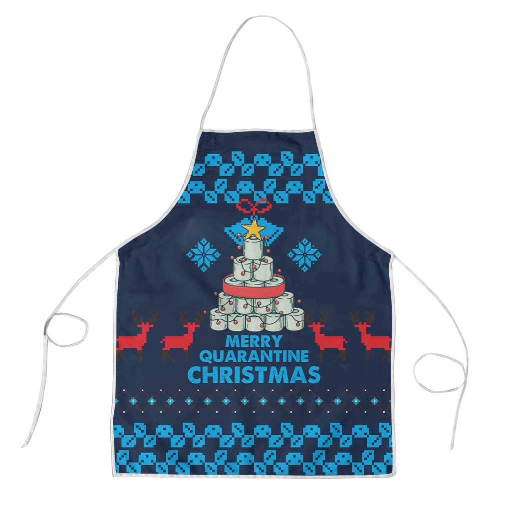 Merry Quarantine Christmas Apron Xmas Holiday Patterns - Wonder Print Shop