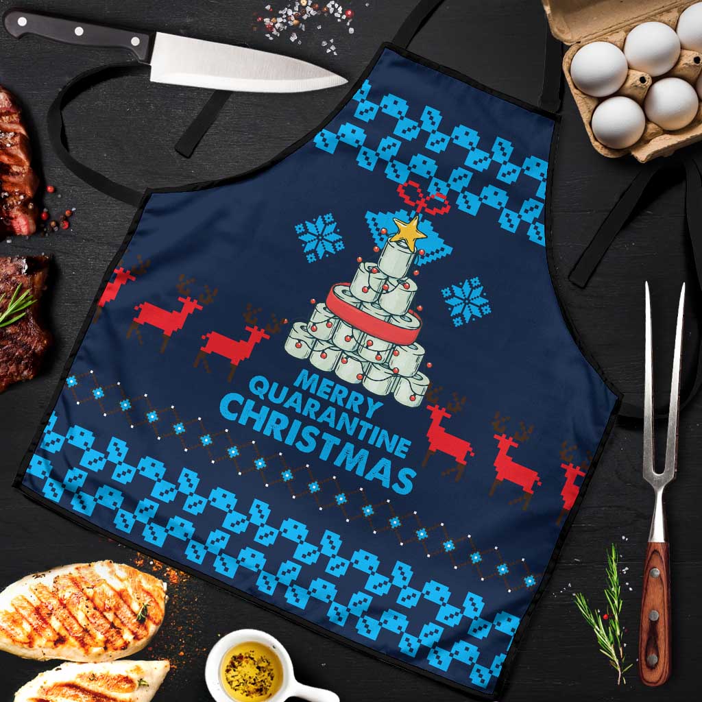 Merry Quarantine Christmas Apron Xmas Holiday Patterns - Wonder Print Shop