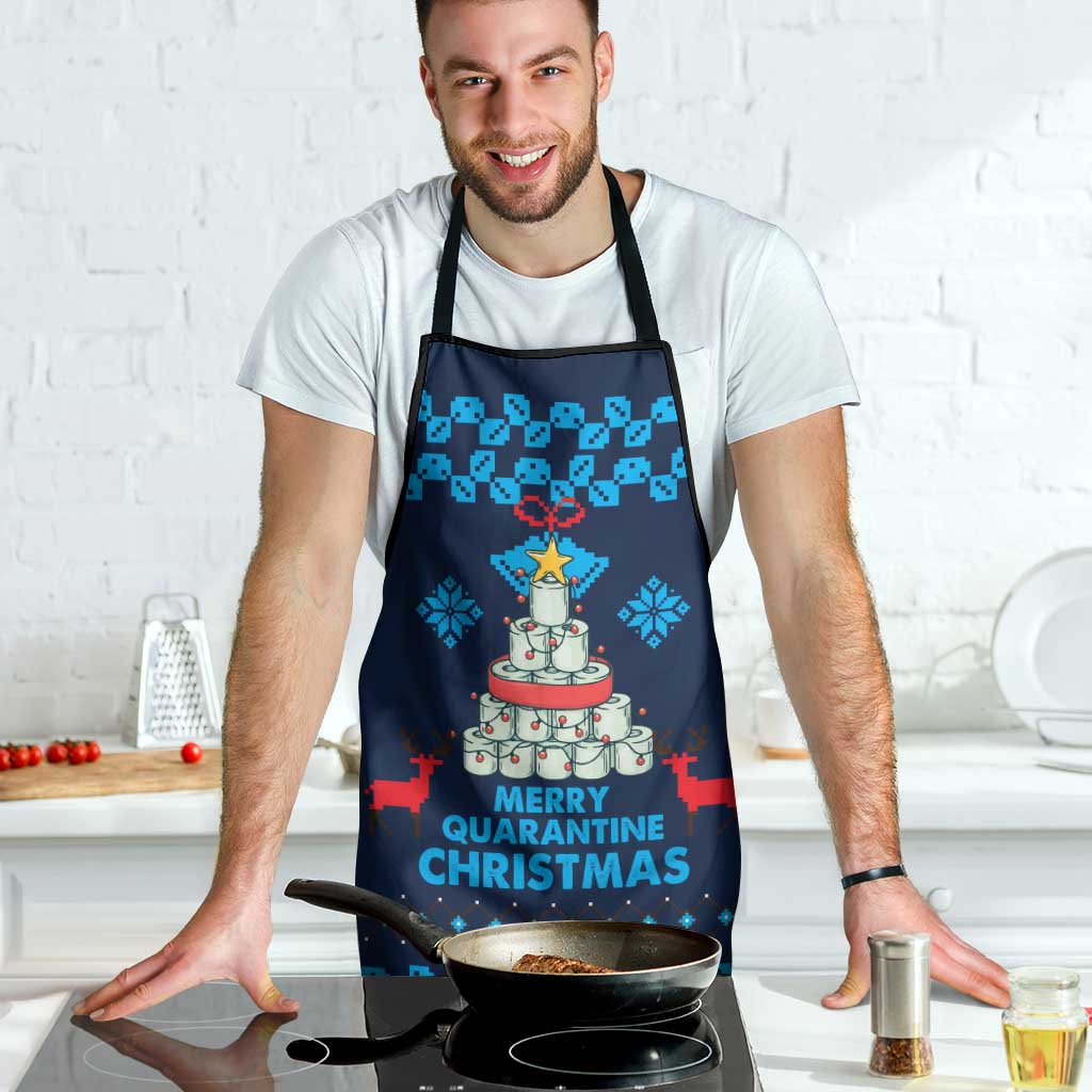 Merry Quarantine Christmas Apron Xmas Holiday Patterns - Wonder Print Shop