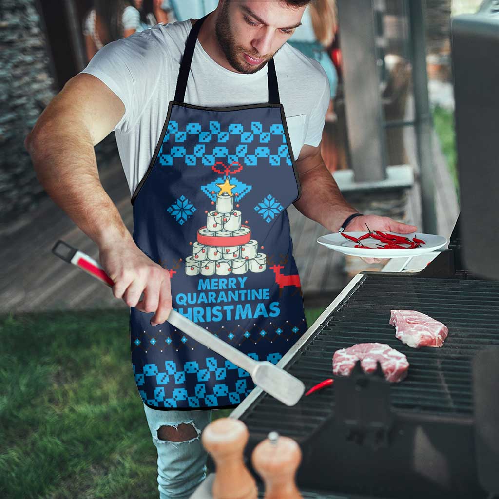 Merry Quarantine Christmas Apron Xmas Holiday Patterns - Wonder Print Shop