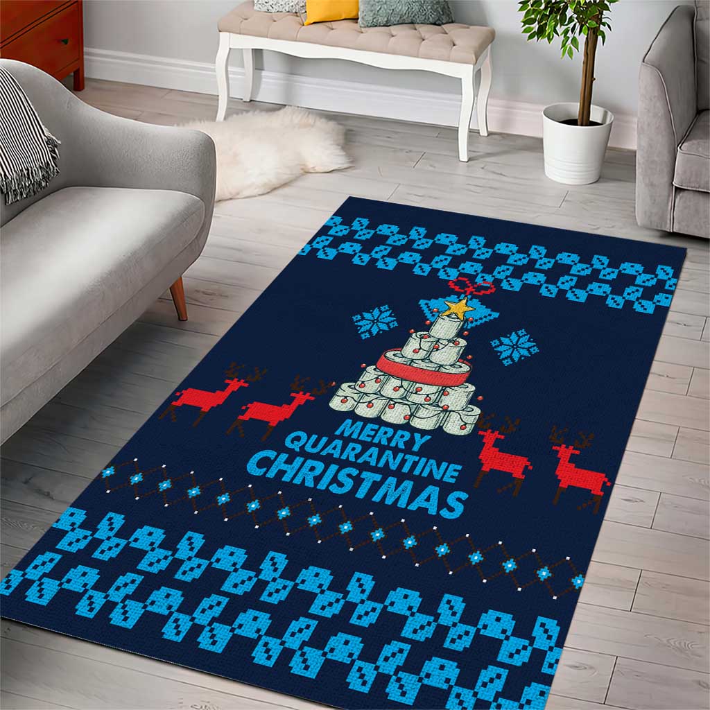 Merry Quarantine Christmas Area Rug Xmas Holiday Patterns - Wonder Print Shop
