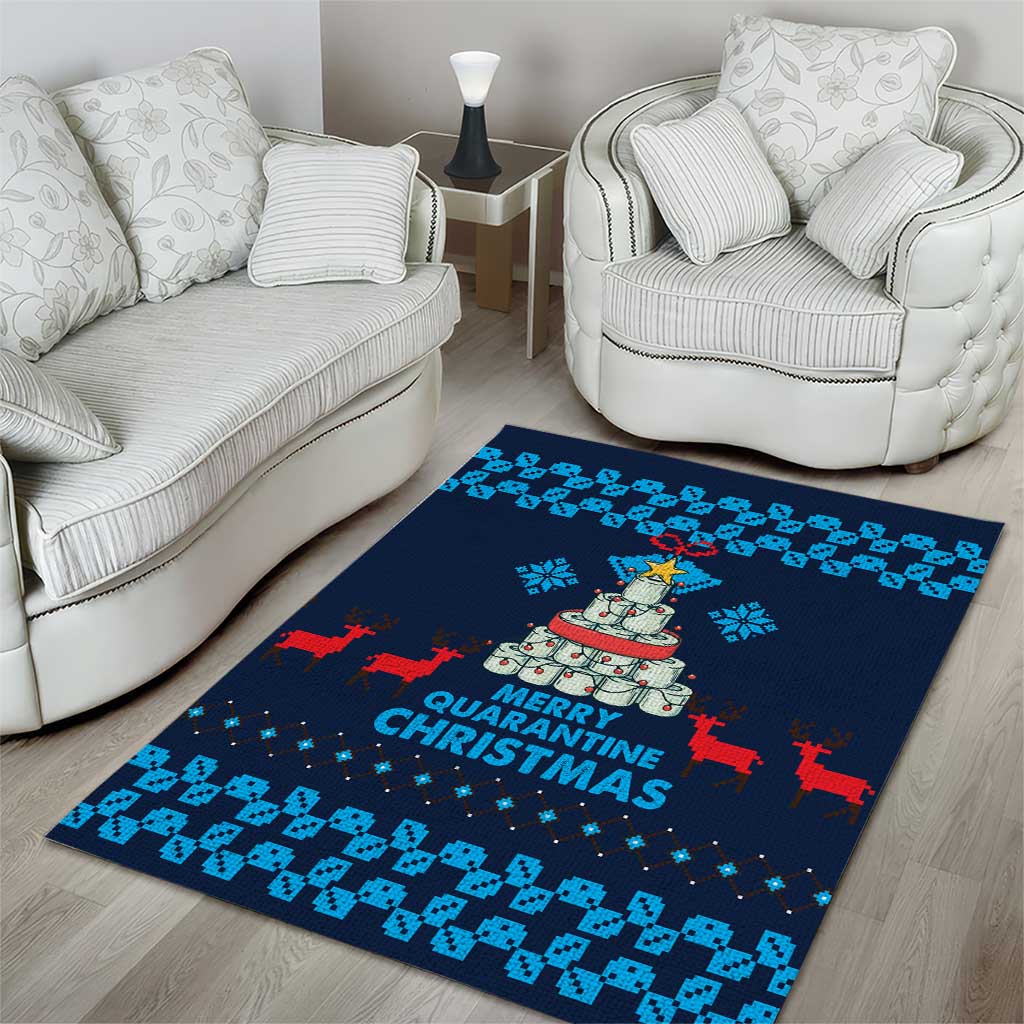 Merry Quarantine Christmas Area Rug Xmas Holiday Patterns - Wonder Print Shop