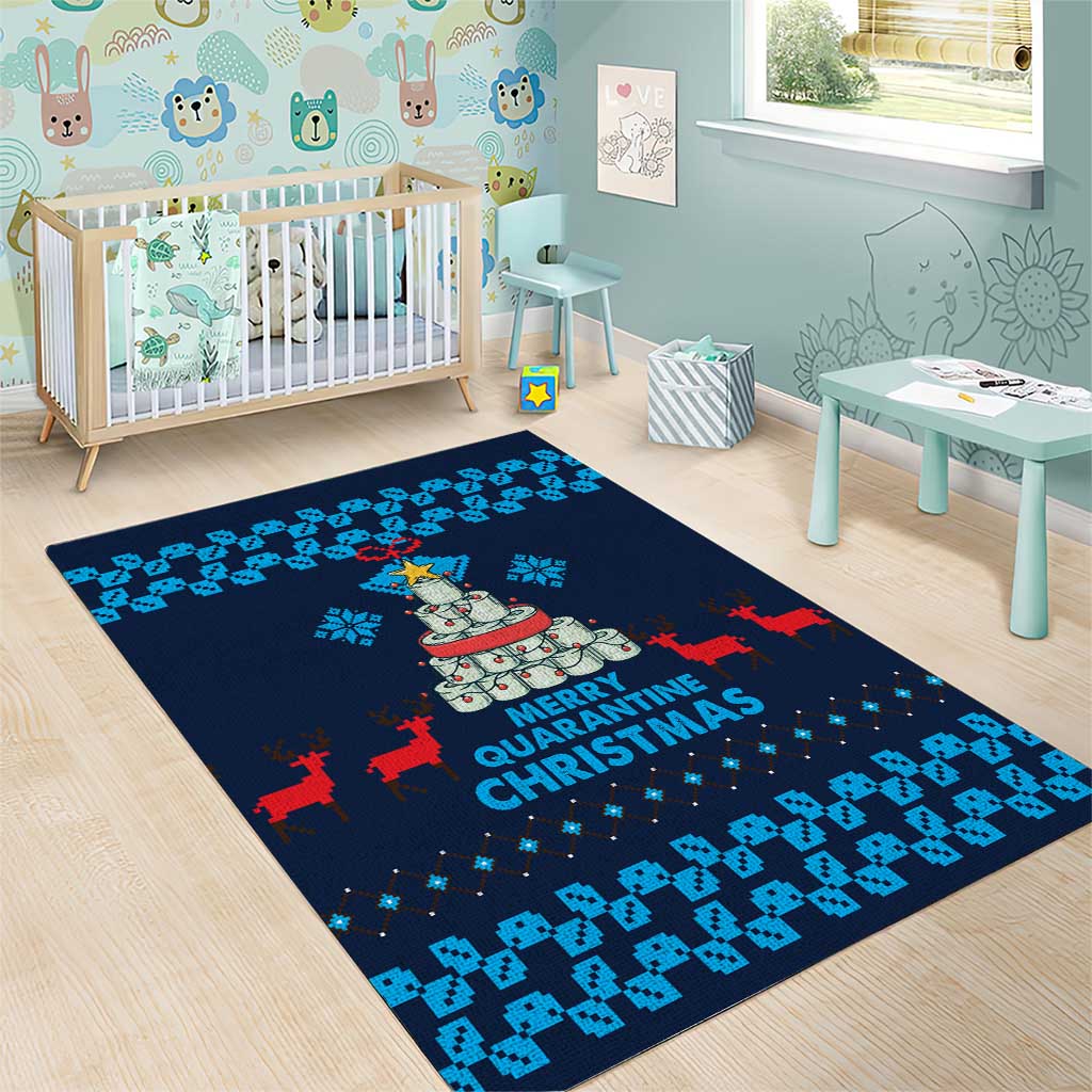 Merry Quarantine Christmas Area Rug Xmas Holiday Patterns - Wonder Print Shop