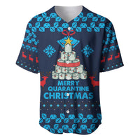 Merry Quarantine Christmas Baseball Jersey Xmas Holiday Patterns - Wonder Print Shop