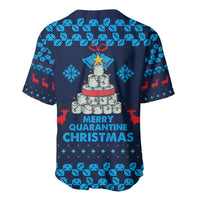 Merry Quarantine Christmas Baseball Jersey Xmas Holiday Patterns - Wonder Print Shop