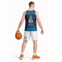 Merry Quarantine Christmas Basketball Jersey Xmas Holiday Patterns - Wonder Print Shop