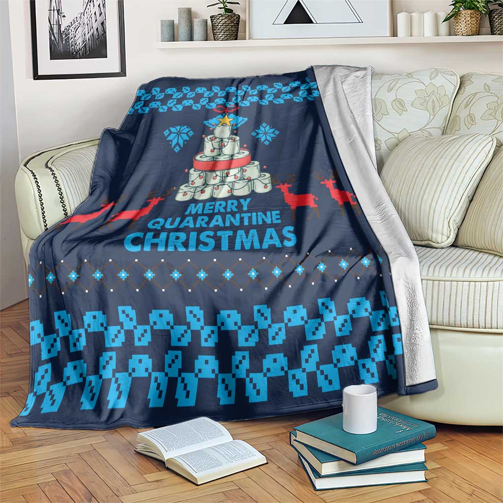 Merry Quarantine Christmas Blanket Xmas Holiday Patterns - Wonder Print Shop