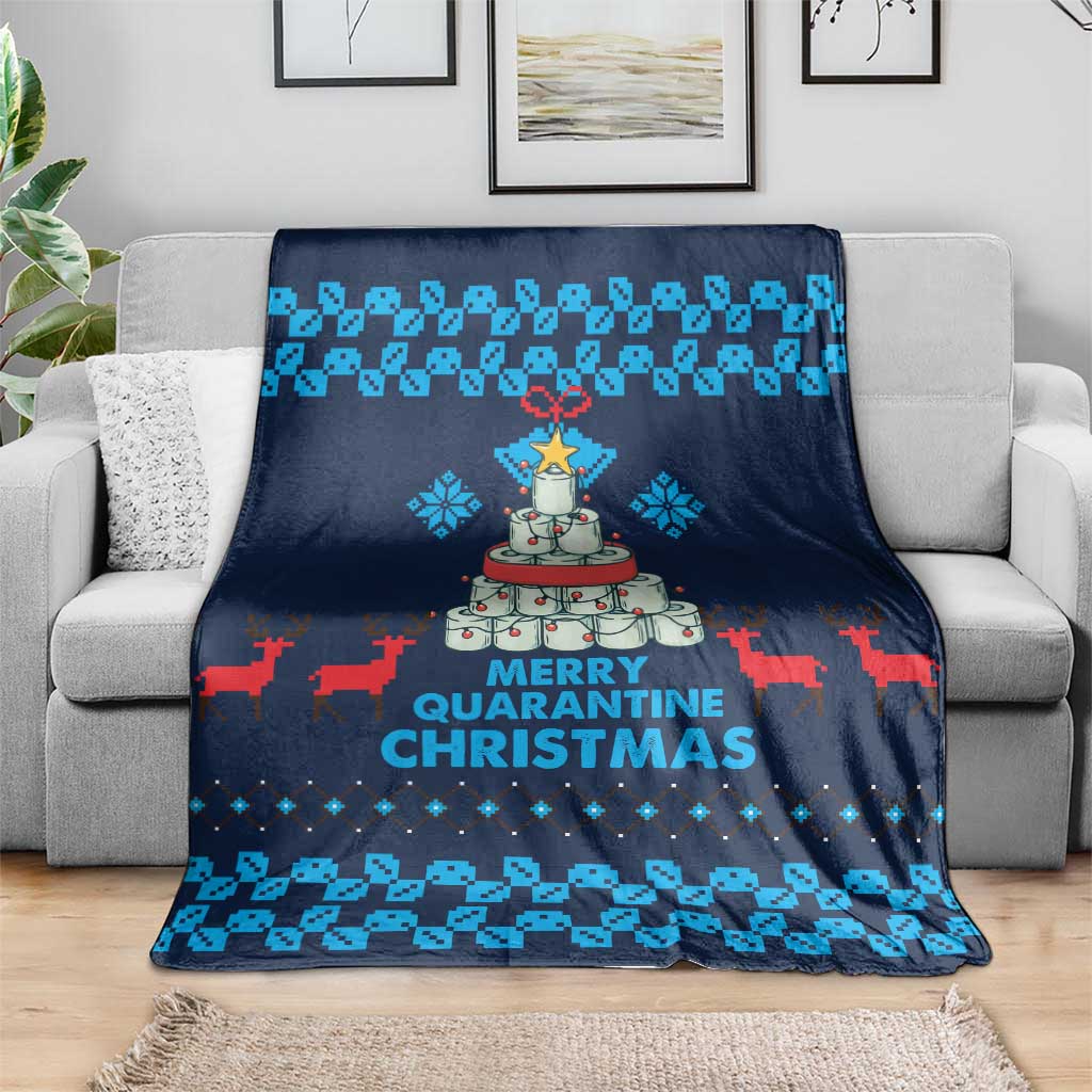 Merry Quarantine Christmas Blanket Xmas Holiday Patterns - Wonder Print Shop