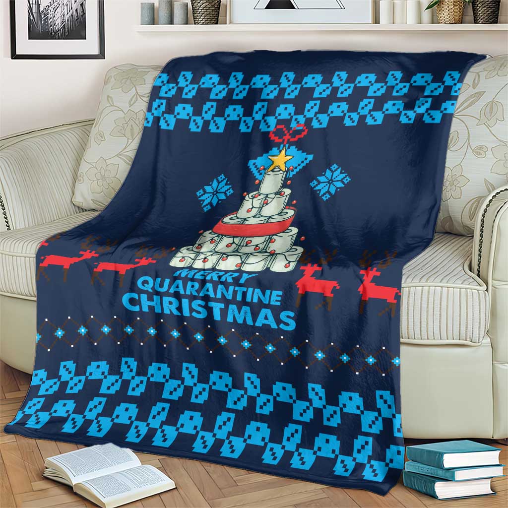 Merry Quarantine Christmas Blanket Xmas Holiday Patterns - Wonder Print Shop