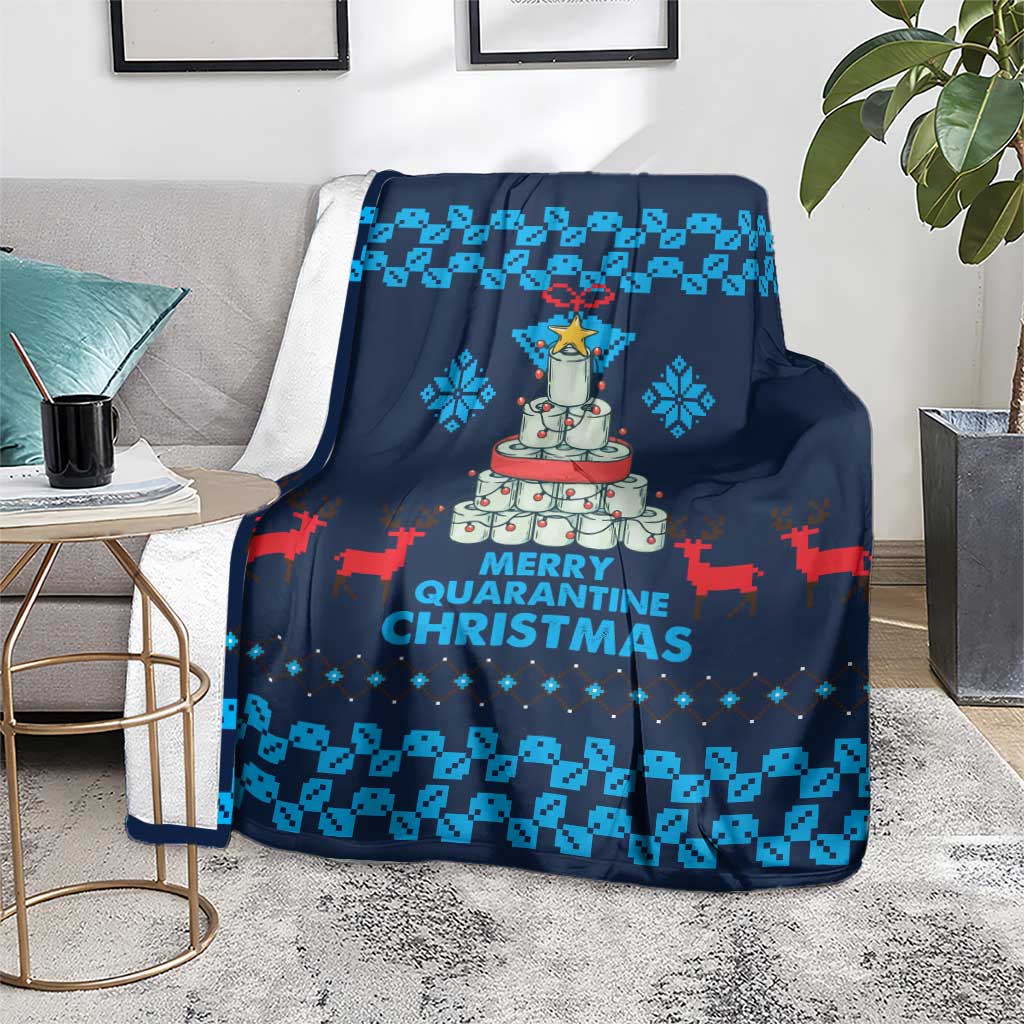 Merry Quarantine Christmas Blanket Xmas Holiday Patterns - Wonder Print Shop