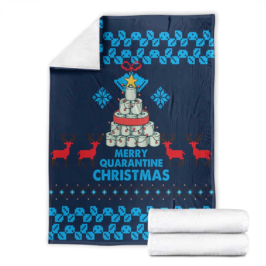 Merry Quarantine Christmas Blanket Xmas Holiday Patterns - Wonder Print Shop