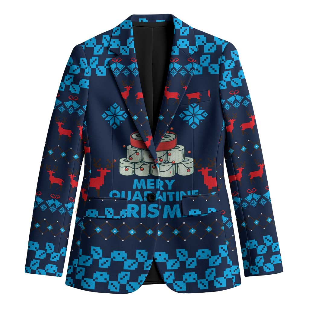 Merry Quarantine Christmas Blazer Xmas Holiday Patterns - Wonder Print Shop