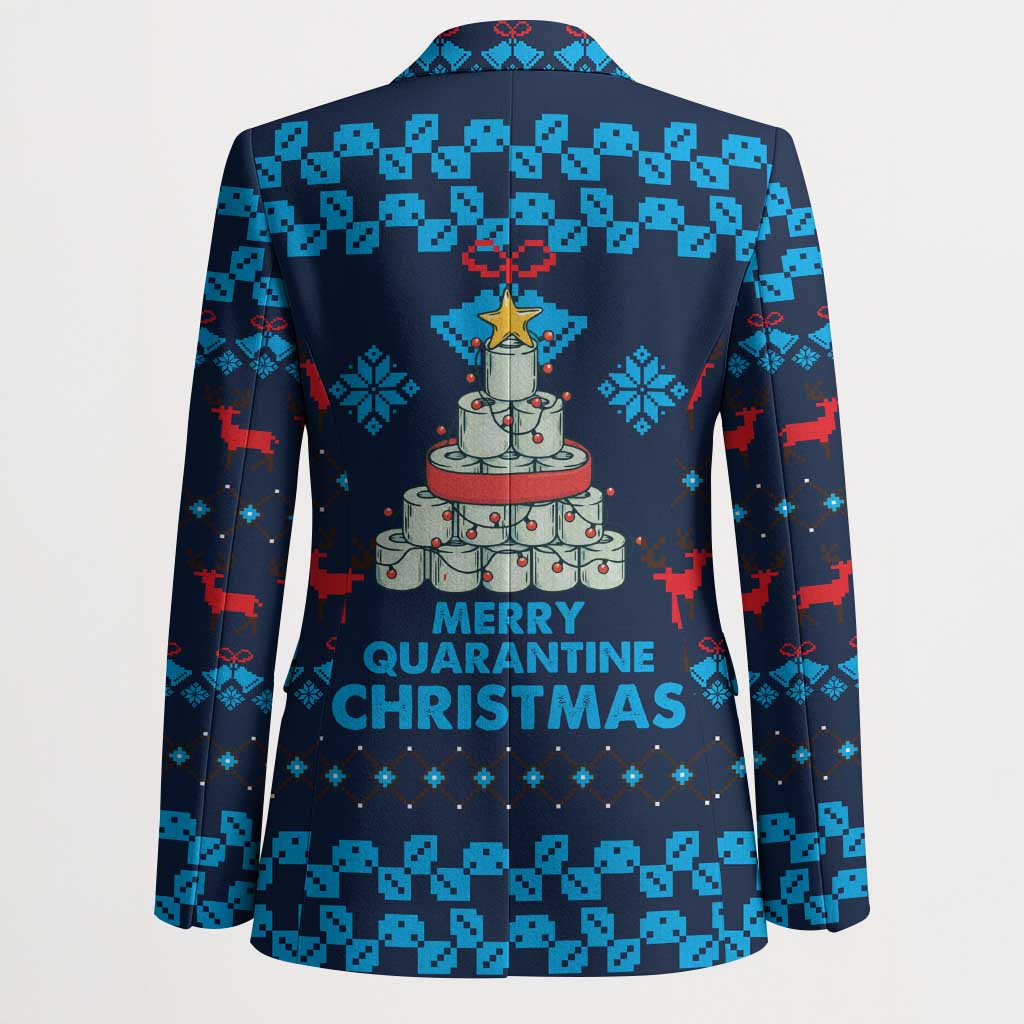 Merry Quarantine Christmas Blazer Xmas Holiday Patterns - Wonder Print Shop