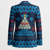 Merry Quarantine Christmas Blazer Xmas Holiday Patterns - Wonder Print Shop