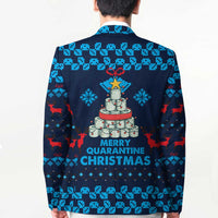 Merry Quarantine Christmas Blazer Xmas Holiday Patterns - Wonder Print Shop