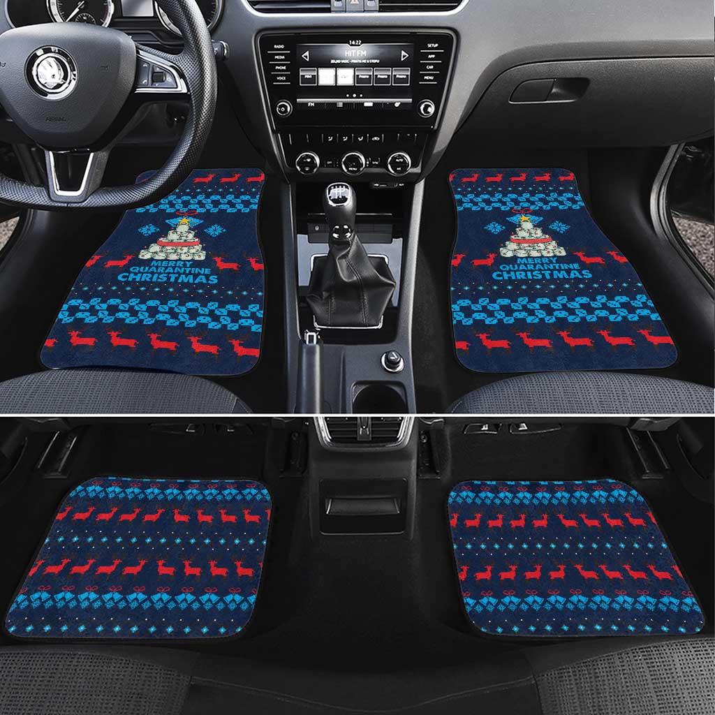 Merry Quarantine Christmas Car Mats Xmas Holiday Patterns - Wonder Print Shop