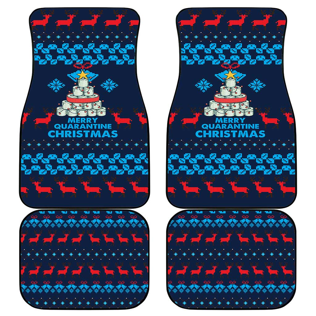 Merry Quarantine Christmas Car Mats Xmas Holiday Patterns - Wonder Print Shop
