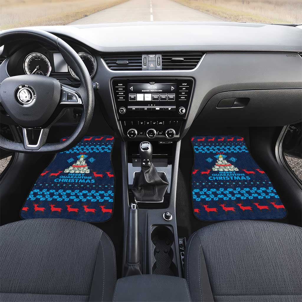 Merry Quarantine Christmas Car Mats Xmas Holiday Patterns - Wonder Print Shop