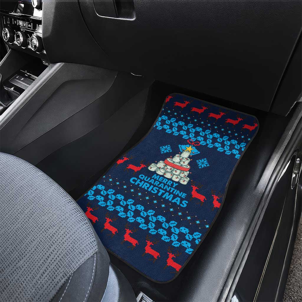 Merry Quarantine Christmas Car Mats Xmas Holiday Patterns - Wonder Print Shop