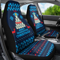 Merry Quarantine Christmas Car Seat Cover Xmas Holiday Patterns - Wonder Print Shop