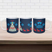 Merry Quarantine Christmas Ceramic Mug Xmas Holiday Patterns - Wonder Print Shop