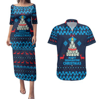 Merry Quarantine Christmas Couples Matching Puletasi and Hawaiian Shirt Xmas Holiday Patterns - Wonder Print Shop