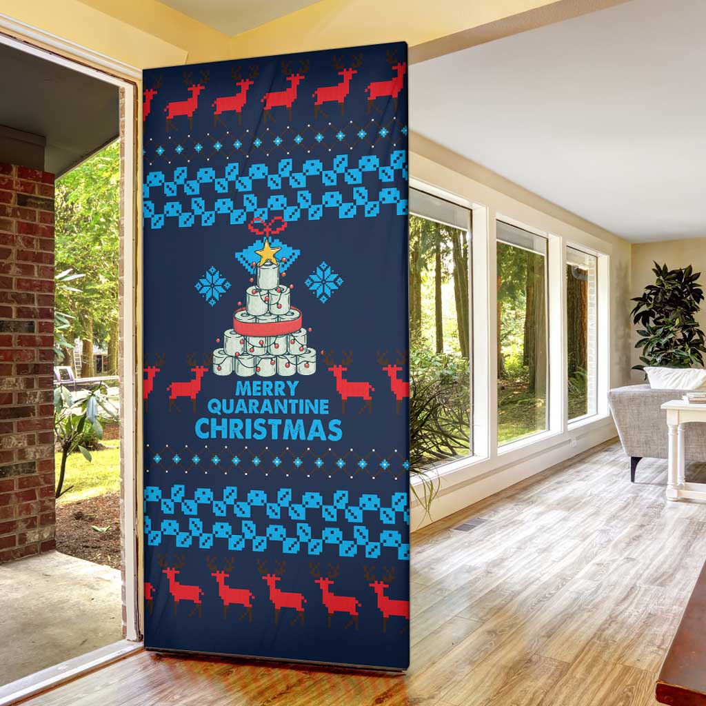 Merry Quarantine Christmas Door Cover Xmas Holiday Patterns - Wonder Print Shop